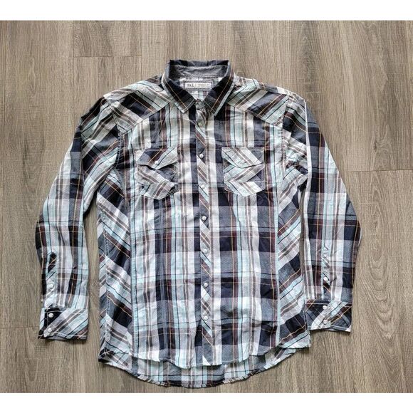 BKE 2XL Standard Fit, Pearl Snap, Western, Button up, Light weight EUC - Picture 1 of 8